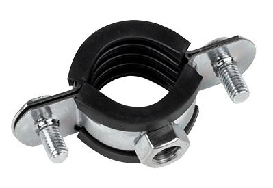 Хомут стальной 3/8" (15-19 мм), с уплотнителем EKF