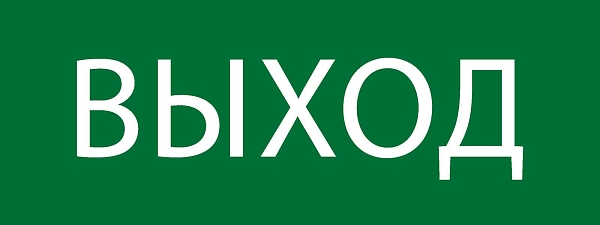 Пиктограмма "Выход" 320x120мм (для EXIT, SAFEWAY-40) EKF