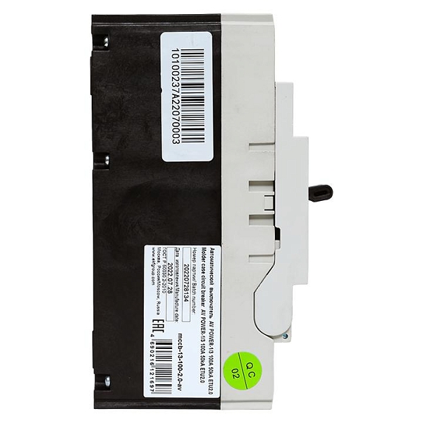 Выключатель автоматический в литом корпусе AV-POWER-1/3 100А 50кА ETU2.0 EKF