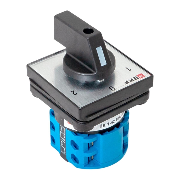 Переключатель кулачковый ПК-1-42 10А 2P «1-0-2» IP65 EKF