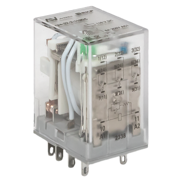 Реле промежуточное RPA 22/3 6A 110В DC EKF AVERES