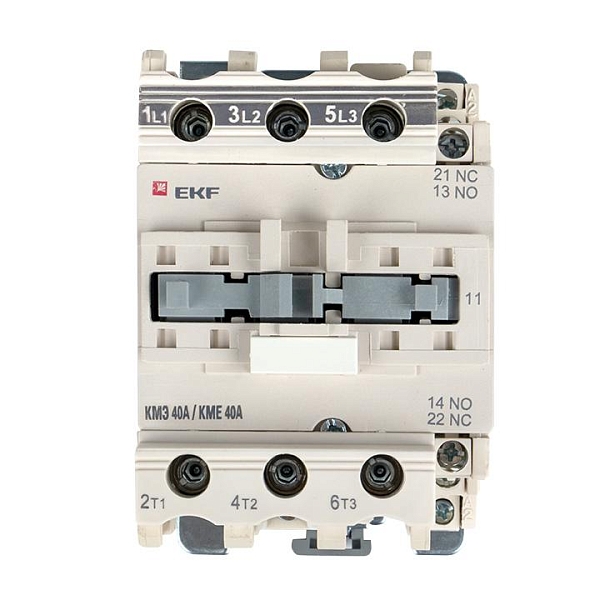 Контактор КМЭ-3 40А 1NO+1NC 230В AC EKF