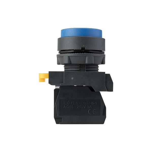 Кнопка выпирающая SB-25 без фиксации 1NС синяя IP65 EKF