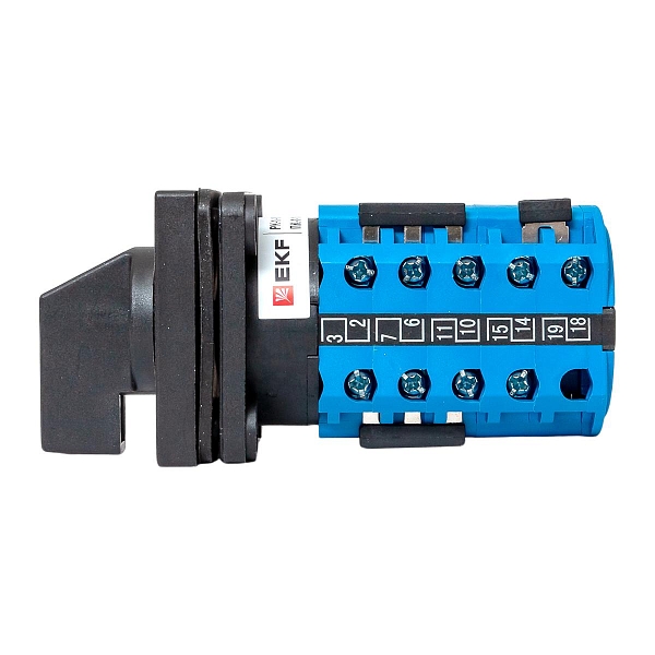 Переключатель кулачковый ПК-1-103 10А 3P «0-1-2-3» IP65 EKF