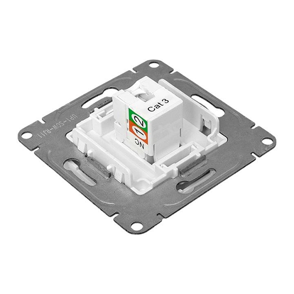 Механизм розетки RJ11, белый Эпика EKF