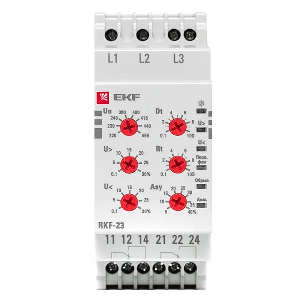 Реле контроля фаз RKF-23 EKF