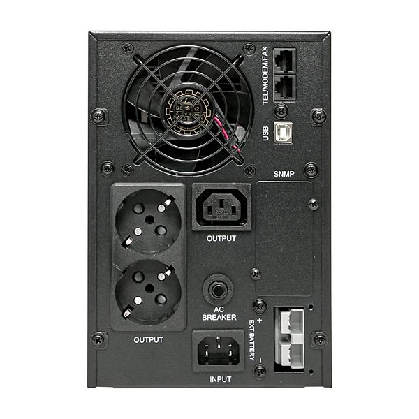Источник Бесперебойного Питания Линейно-интерактивный E-Power PSW 600 1000 ВА/800Вт, напольный, без АКБ, с усиленным зарядным устройством,USB,RJ45,1хСE13,2xschuko