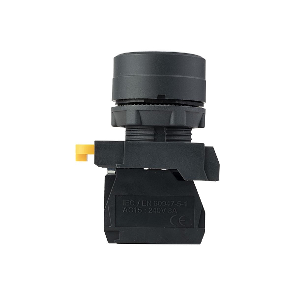 Кнопка SB-31 плоская с фиксацией 1NС белая IP65 EKF