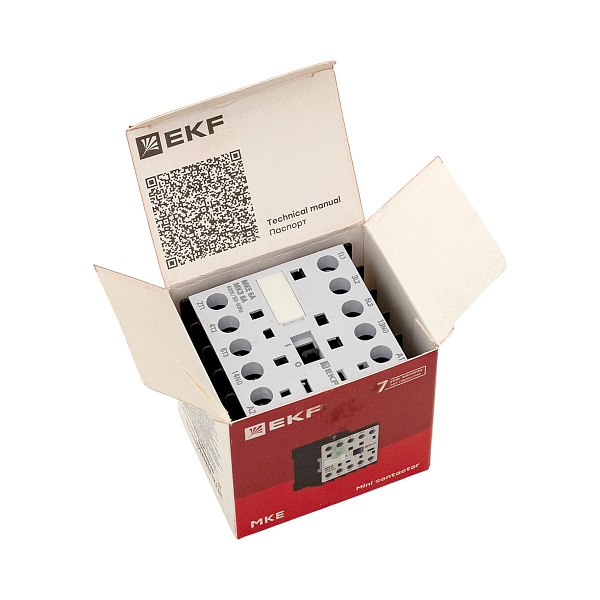 Контактор МКЭ-1 6А 1NO 400В AC EKF