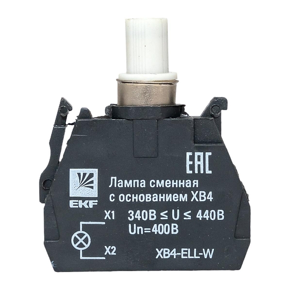Лампа сменная c основанием XB4 белая 400В EKF PROxima