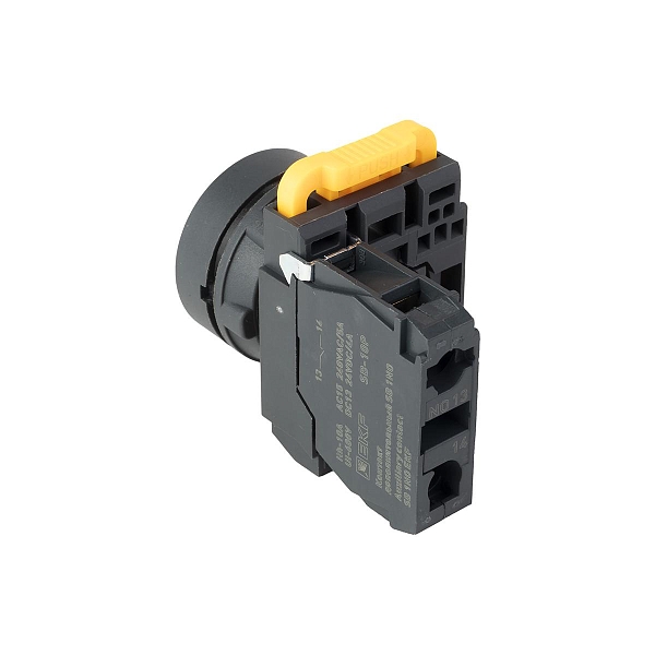 Кнопка SB-21 плоская без фиксации 1NO черная IP65 EKF