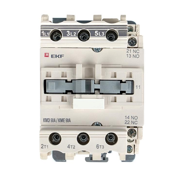 Контактор КМЭ-3 50А 1NO+1NC 400В AC EKF