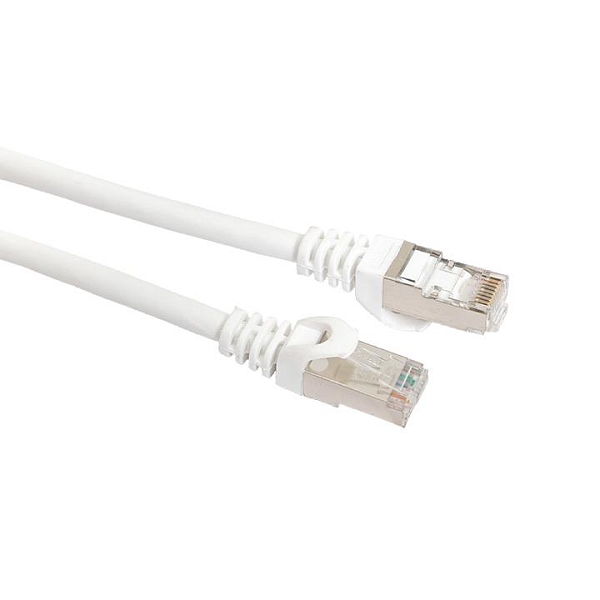 Патч-корд TERACOM CS Cat.6A экранированный S/FTP оболочка LSZH белый (3,0м)