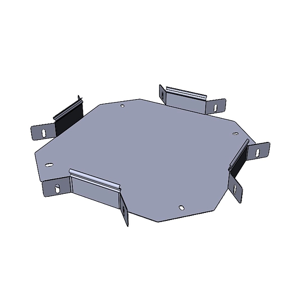 Ответвитель крестообразный 80x150 мм (плоский) EKF