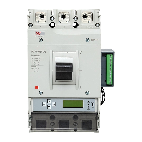 Выключатель автоматический в литом корпусе AV-POWER-3/3 630А 50кА ETU6.2 EKF