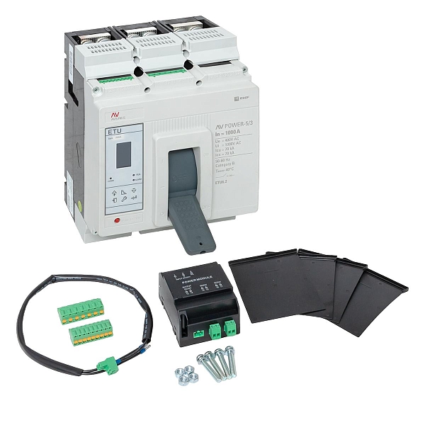 Выключатель автоматический в литом корпусе AV-POWER-5/3 1000А 70кА ETU6.2 EKF
