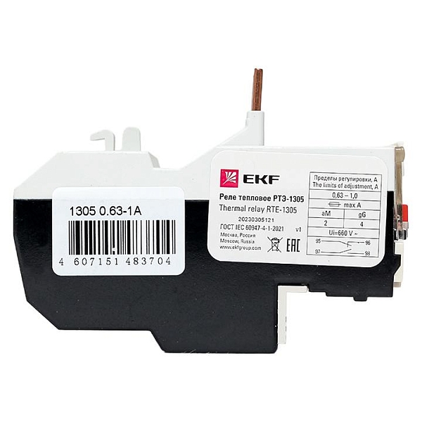 Реле тепловое РТЭ-1305 0,63-1А EKF
