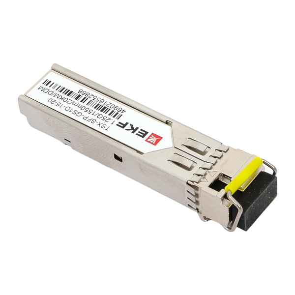 SFP модуль 1,25 Гбит одинарное одномодовое оптоволокно 1550нм дальность 20км TSX EKF