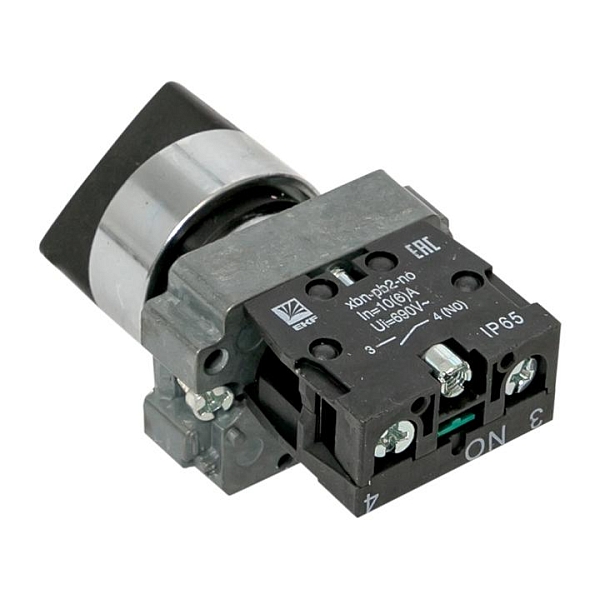 Переключатель BD21 2P короткая ручка NO IP65 EKF PROxima