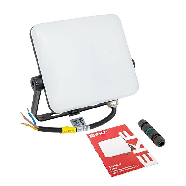 Прожектор светодиодный СДО-4003 30Вт 4000К IP65 с равномерной засветкой LUMA EKF
