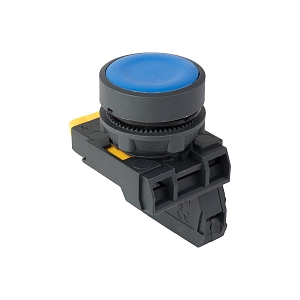 Кнопка SB-21 плоская без фиксации 1NO синяя IP65 EKF