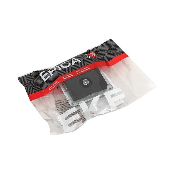 Механизм розетки TV+RJ45 (cat5), черный Эпика EKF