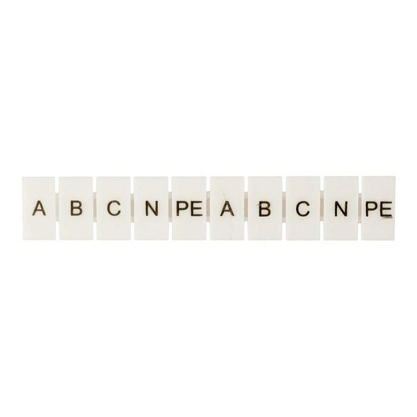 Маркеры для UT/ST/Push-in 2,5 с символами "A, B, C, N, PE" (100 шт.) EKF