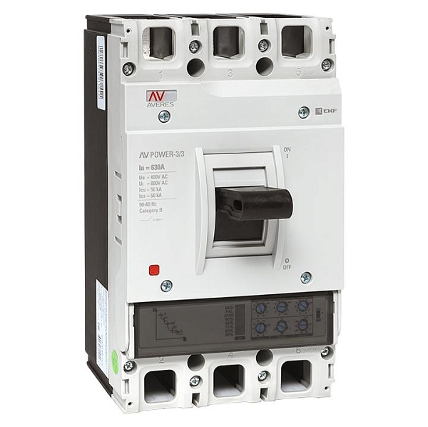 Выключатель автоматический в литом корпусе AV-POWER-3/3 630А 50кА ETU2.0 EKF