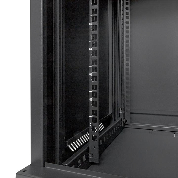 Шкаф настенный 19" TERACOM PRO 12U 600x450 мм дверь стеклянная с замком-ручкой чёрный