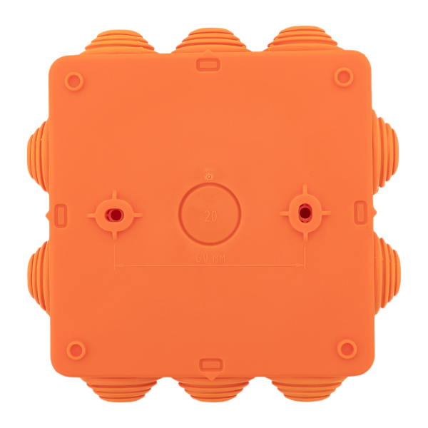 Коробка огнестойкая E45 100x100x50мм с клеммникам 6 полюсов 0,5-10мм2 IP55 HF EKF