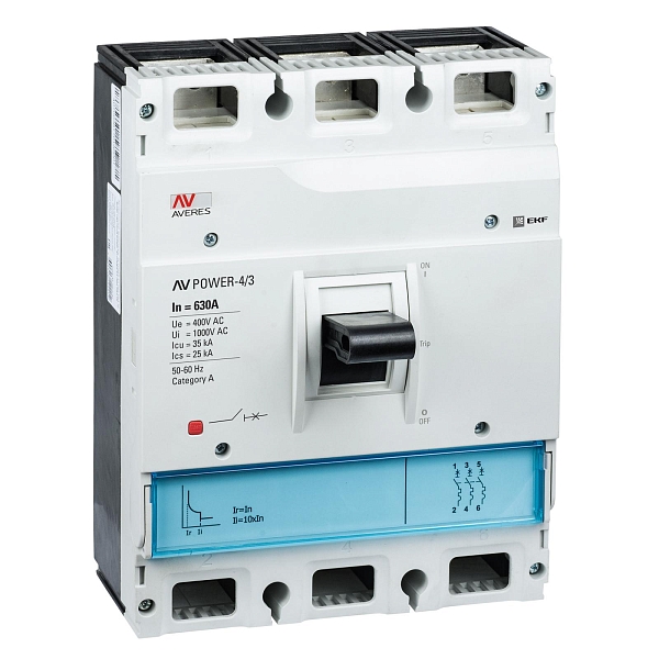 Выключатель автоматический в литом корпусе AV-POWER-4/3 700А 35кА TR EKF