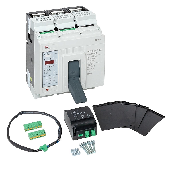 Выключатель автоматический в литом корпусе AV-POWER-5/3 1000А 70кА ETU4.0 EKF