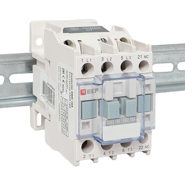 Контактор КМЭ-1 18А 1NC 36В AC EKF