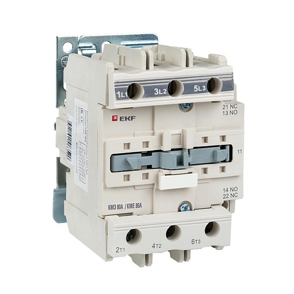 Контактор КМЭ-3 80А 1NO+1NC 230В AC EKF
