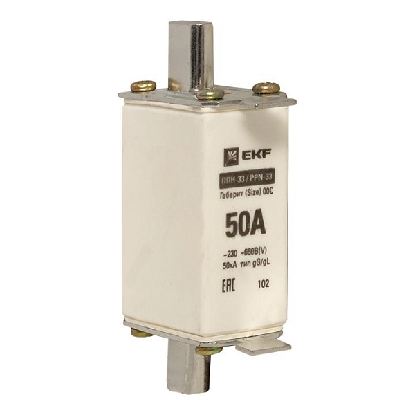 Плавкая вставка ППН-33 100/ 50А габарит 00С EKF 