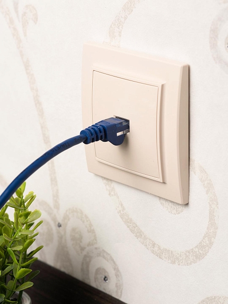 Розетка RJ-45 1-мест. СП бежевый Минск EKF