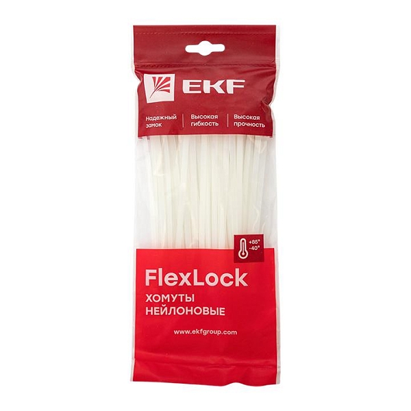 Хомут P6.6 стандартный (б), 4.6x160 (100шт) FlexLock EKF