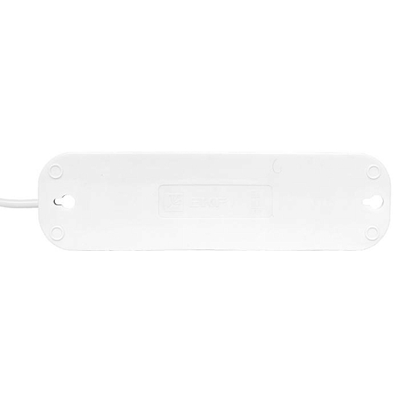 Удлинитель "Эксперт" 4 гнезда 5 метров 10А/2,2кВт без заземления ПВС 2x0,75 EKF PROxima