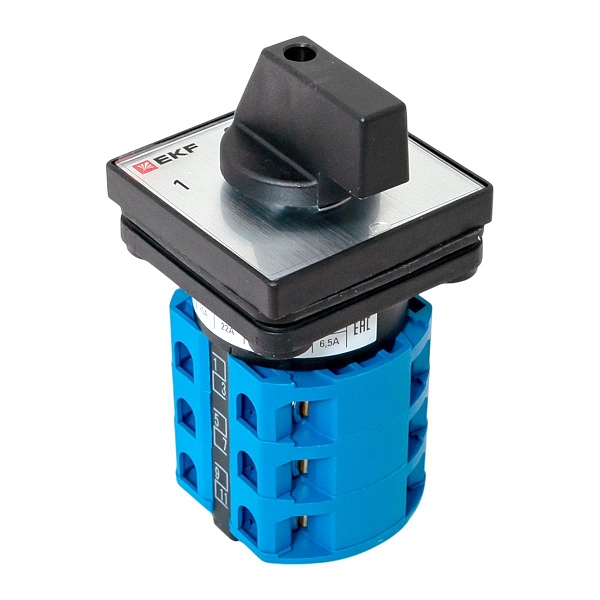 Переключатель кулачковый ПК-1-43 25А 3P «1-0-2» IP65 EKF