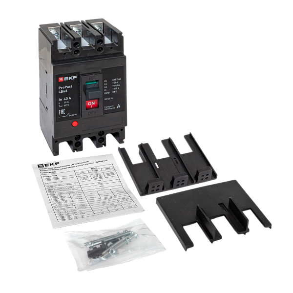 Выключатель автоматический в литом корпусе ProPact LS63 40А 3P 15кА EKF