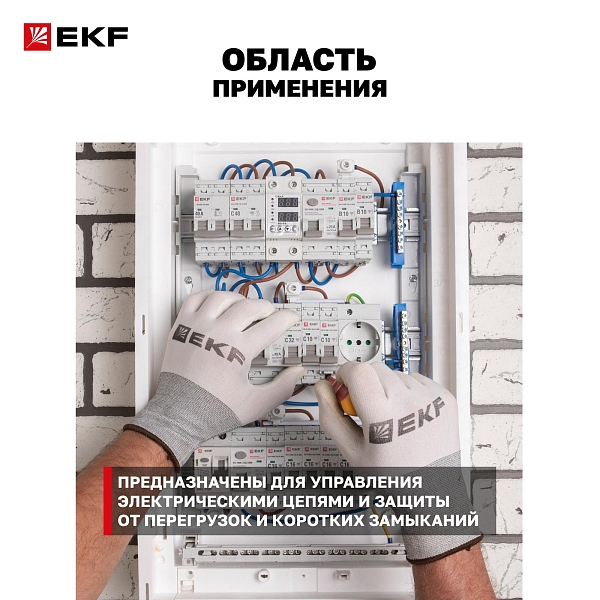Автоматический выключатель 2P 20А (C) 10kA ВА 47-100 EKF PROxima