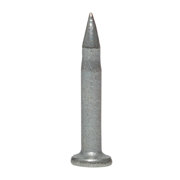 Кованые гвозди по бетону, металлу Bullet Type диаметр 3 мм длина 25 мм, цинкование (1000 шт.)