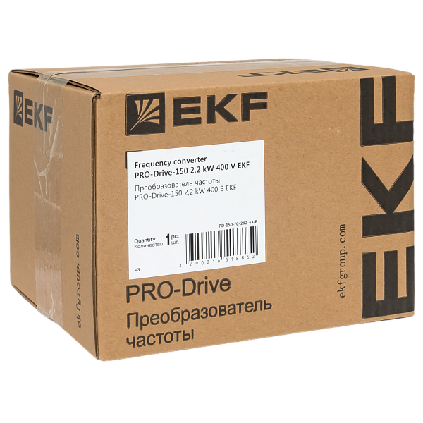Преобразователь частоты PRO-Drive PD-150-FC-0K7-43-B EKF