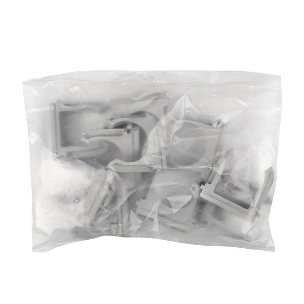 Крепеж-клипса d32 мм (10 шт) серая EKF-Plast