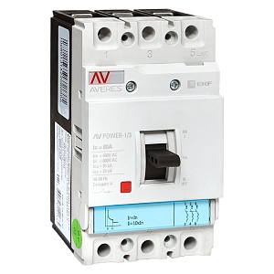 Выключатель автоматический в литом корпусе AV-POWER-1/3 80А 35кА TR EKF