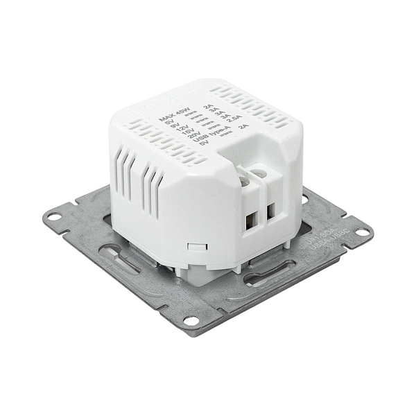 Механизм розетки USB-A+С, алюминий Эпика EKF