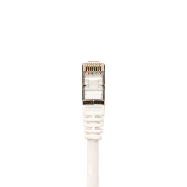 Патч-корд TERACOM CS Cat.6A экранированный S/FTP оболочка LSZH белый (5,0м)