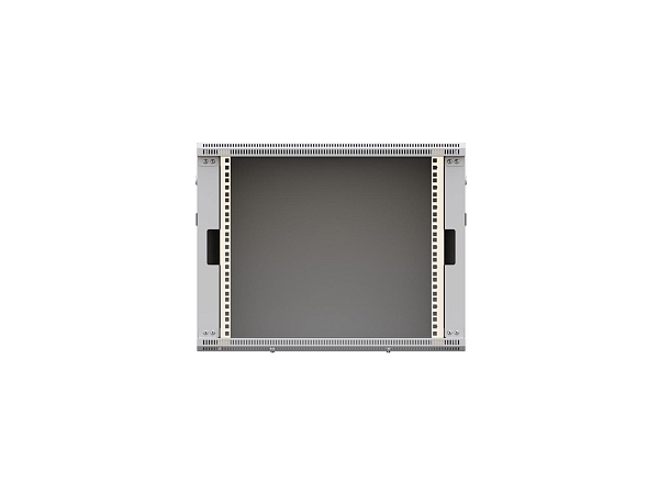 Шкаф настенный 19" TERACOM PRO 9U 600x450 мм дверь стеклянная с замком-ручкой серый