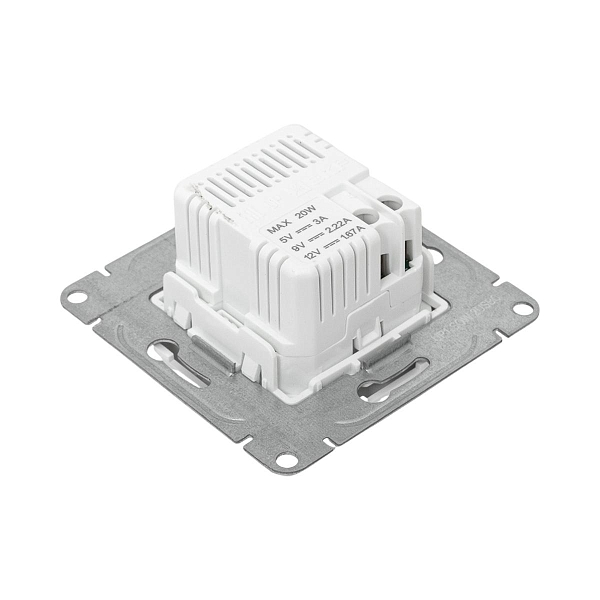 Механизм розетки USB-C - 2шт, белый Эпика EKF