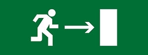 Пиктограмма "Направление направо" 320x120мм (для EXIT, SAFEWAY-40) EKF